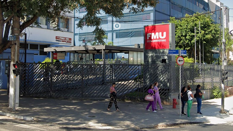 Campus Santo Amaro da FMU, na Zona Sul de São Paulo — Foto: Reprodução/Google Street View
