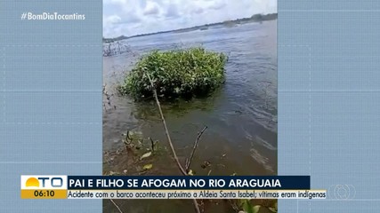 Criança morre após acidente com canoa no Rio Araguaia; pai está desaparecido