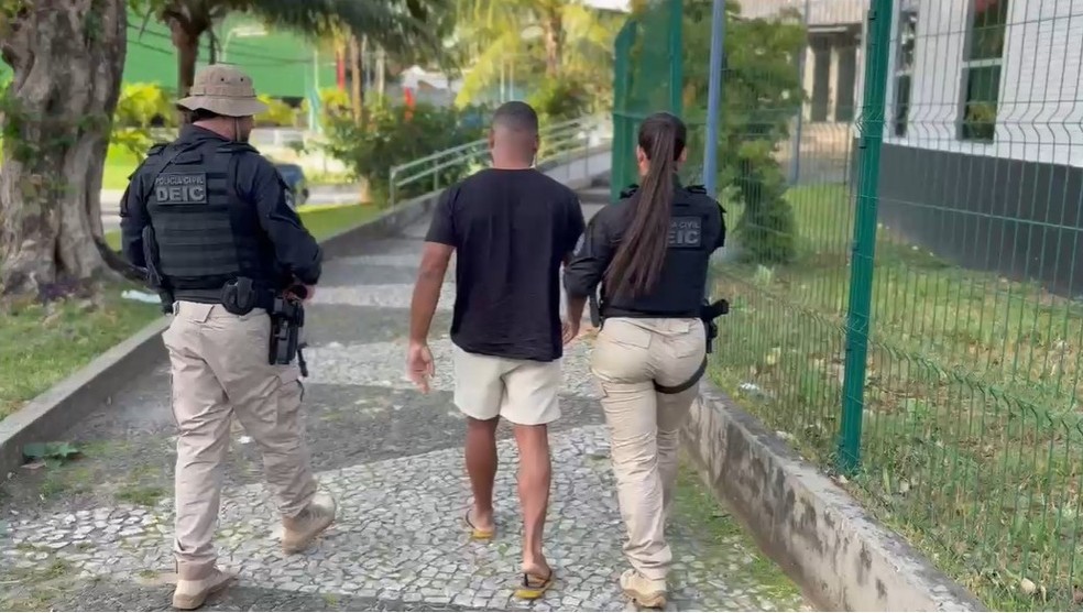 Homem é preso na BA durante operação contra desvio de combustíveis em Alagoas — Foto: Divulgação/Polícia Civil