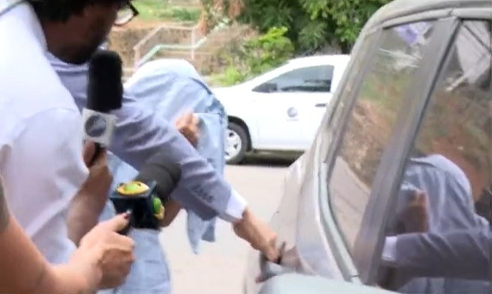 Suspeita preferiu não se posicionar — Foto: Reprodução/TV Bahia