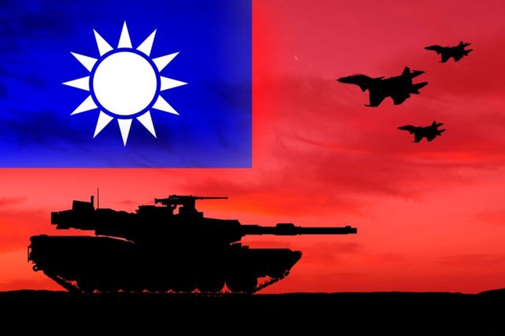 Poderia militar da China é vastamente superior ao de Taiwan — Foto: GETTY IMAGES via BBC