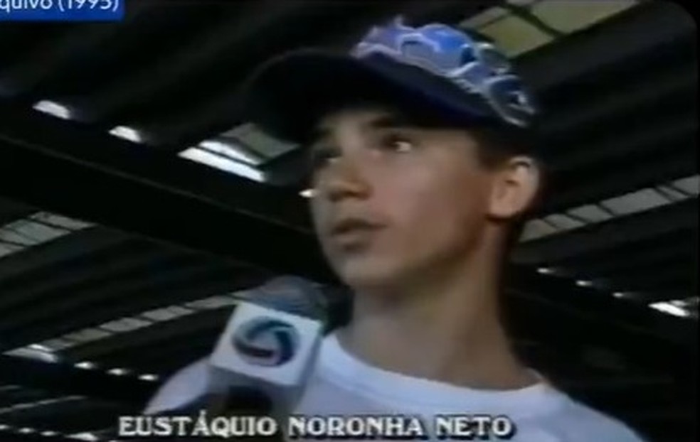 Eustquio foi entrevistado pela equipe da TV Centro Amrica em 1995  Foto: TV Centro Amrica