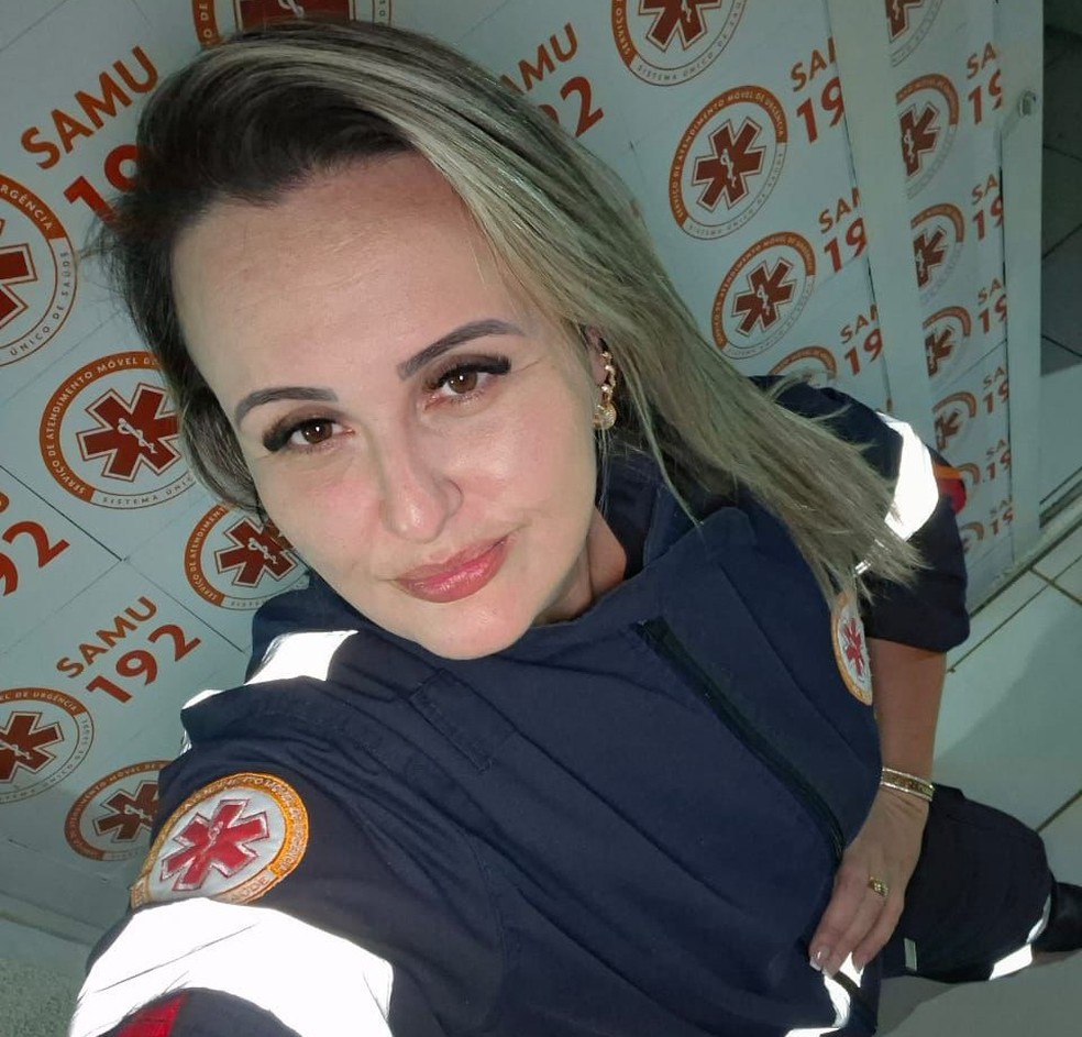 Técnica de enfermargem que morreu em acidente com carreta trabalhou por 16 anos no Samu em Rondonópolis (MT) — Foto: Reprodução