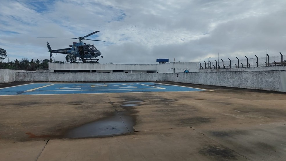 Helic&oacute;ptero do Gave &mdash; Foto: Rede Amaz&ocirc;nica