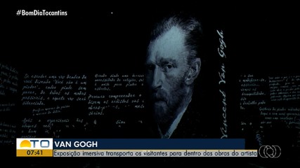 Exposição imersiva de obras do artista Van Gogh atrai visitantes em Palmas
