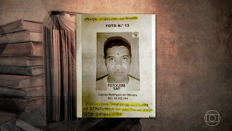 Como agia o homem apontado pela PF como o maior ladrão de livros raros do Brasil — Foto: Reprodução/TV Globo