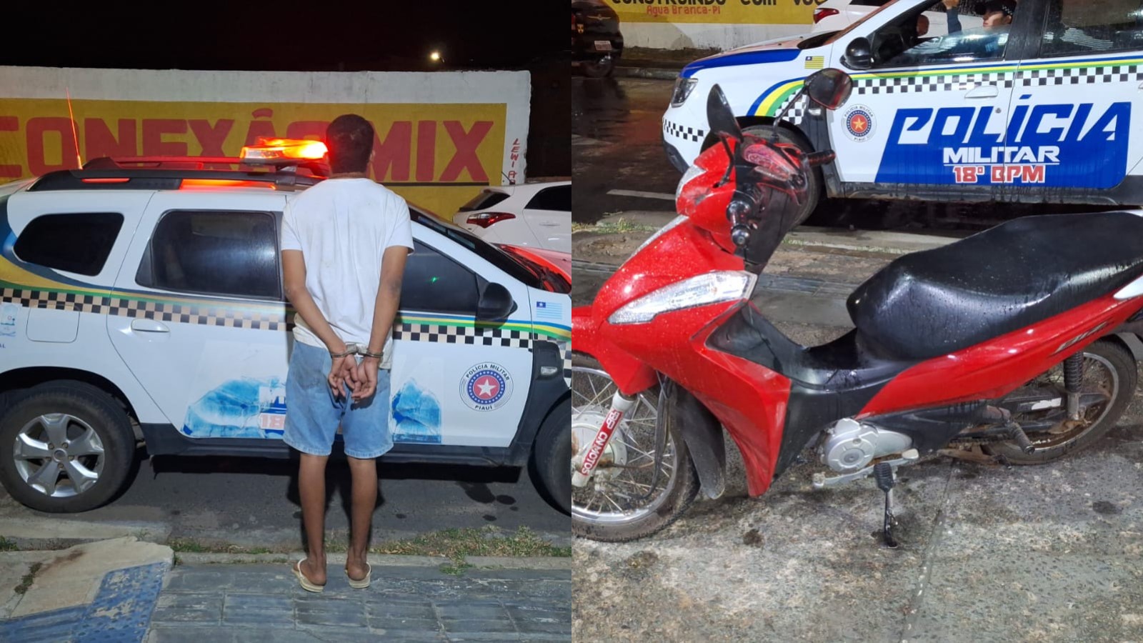 Filho é preso suspeito de roubar moto da mãe no Centro-Norte do PI; vítima tinha medida protetiva contra ele 