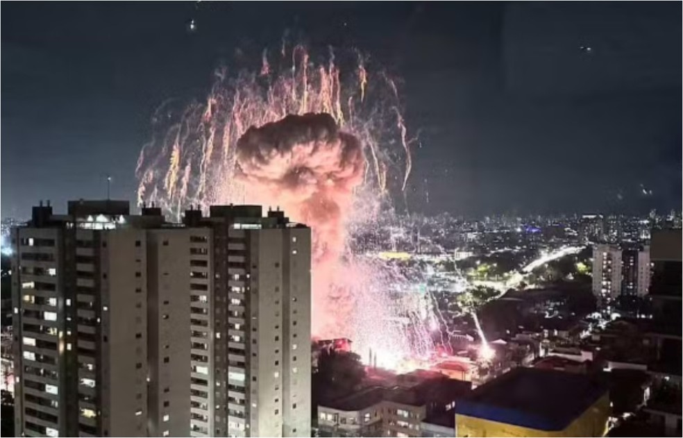 Explosão no Tatuapé na Zona Leste de São Paulo — Foto: Fabio Rubemar/Arquivo Pessoal