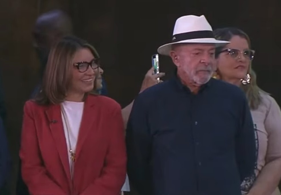 Lula está no ES e participa de evento nacional de cultura, em Aracruz, no Espírito Santo — Foto: Reprodução
