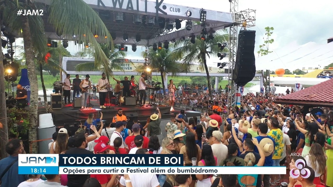 Público que ficar fora do Bumbódromo terá telões e atrações em Parintins; confira