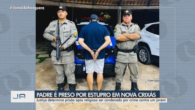 Padre  preso suspeito por estupro, em Nova Crixs