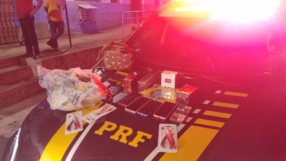 PRF prende quatro pessoas por receptação e furto em Caxias, MA — Foto: Divulgação/ PRF