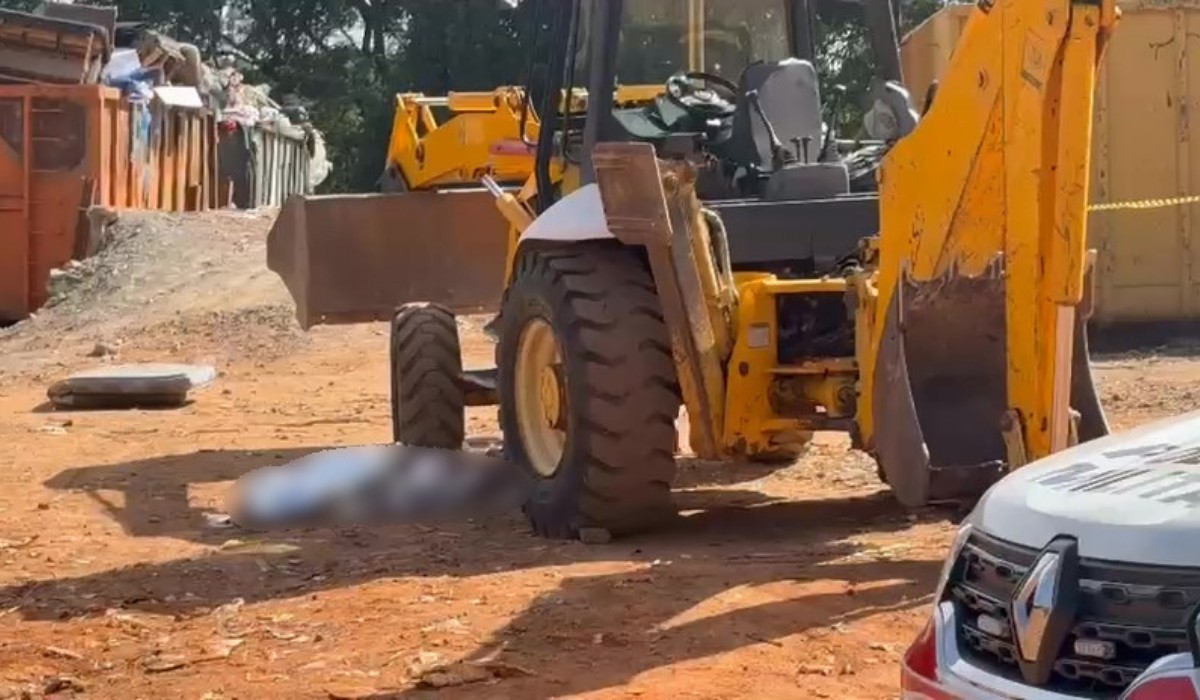 Homem morre atropelado por retroescavadeira em ecoponto de Santa Bárbara d'Oeste