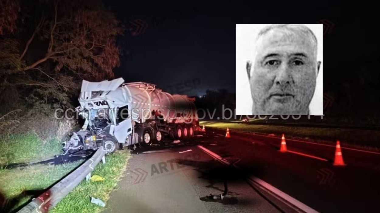 Motorista de carreta morre após grave acidente em rodovia no interior de SP