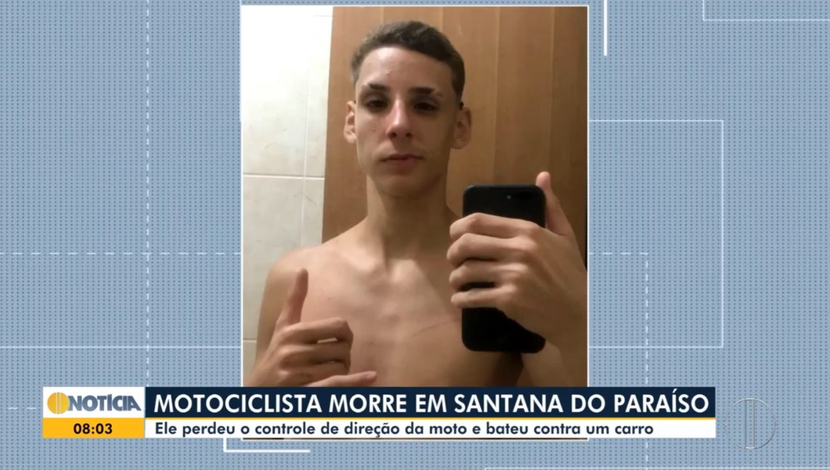 Motociclista morre atropelado após queda durante ultrapassagem em Santana do Paraíso