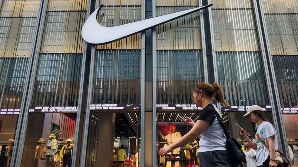 As vendas da Nike caíram na China. — Foto: Getty Images via BBC