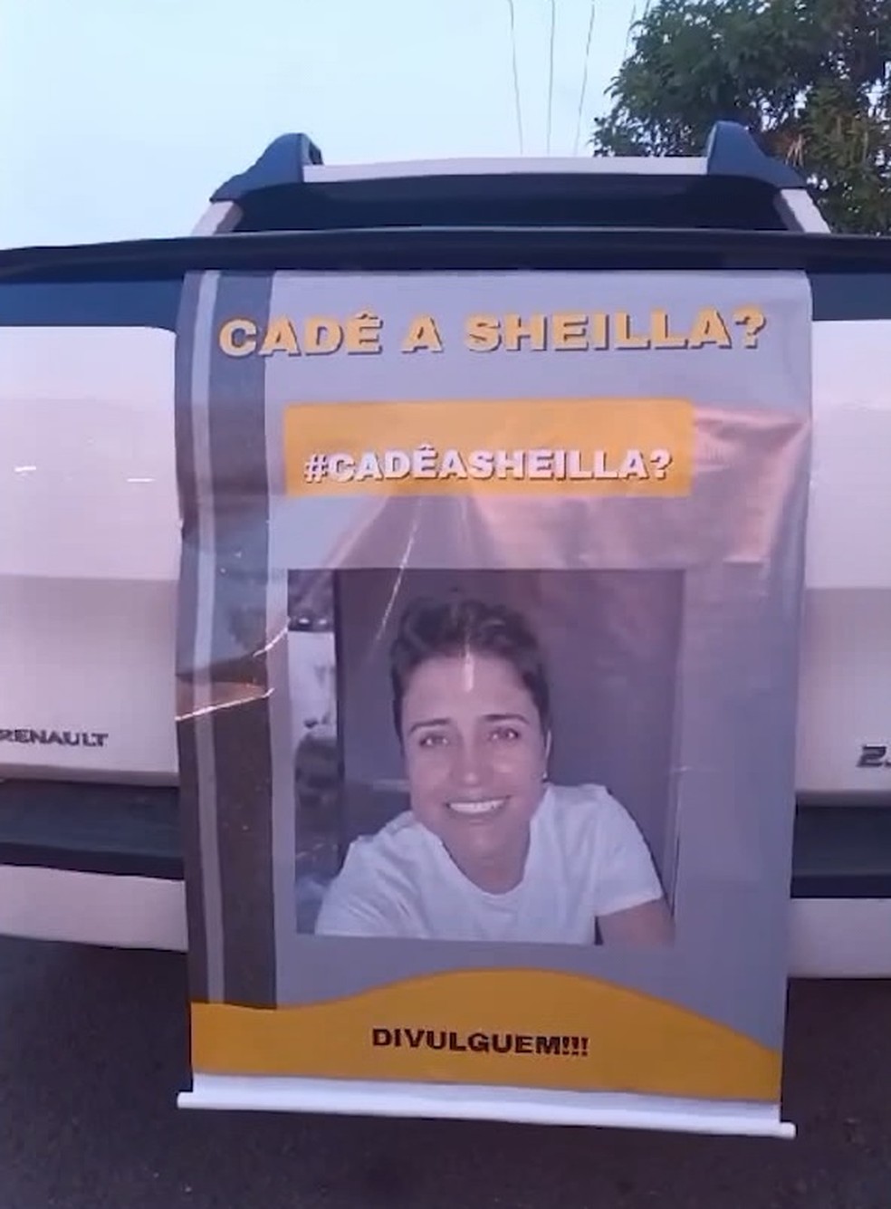 Carreata em Divinópolis teve a participação de parentes e amigos de Sheilla — Foto: Reprodução/TV Integração