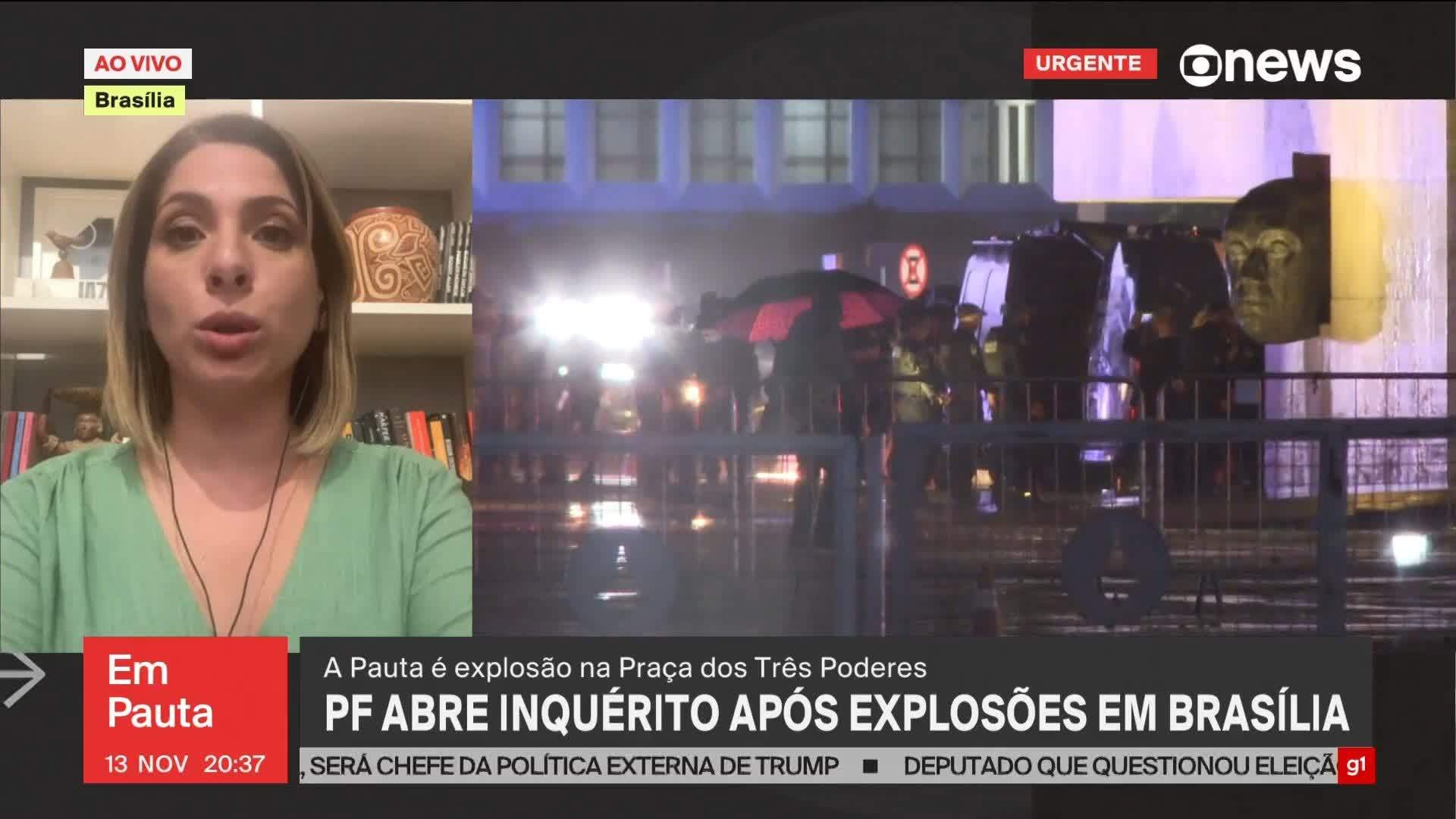 VÍDEOS: Explosões na Praça dos Três Poderes em Brasília