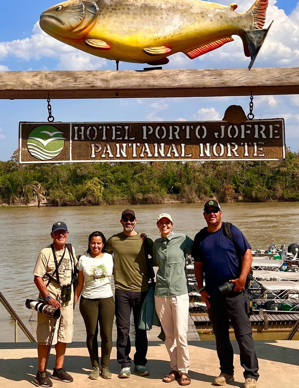 Ator norte-americano Tyler Hoechlin visita o Pantanal mato-grossense — Foto: Reprodução