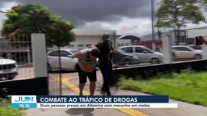 Dupla é presa em Altamira transportando maconha em malas