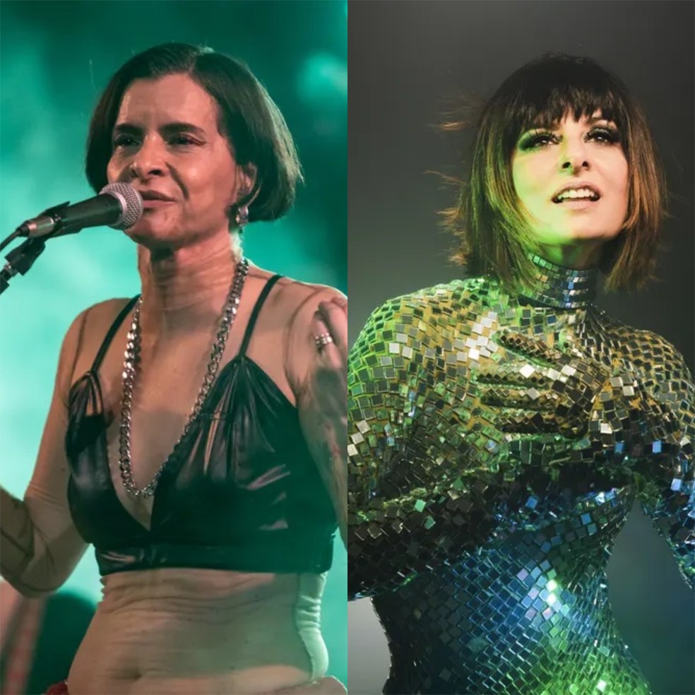 Marina Lima e Fernanda Abreu farão show conjunto no Mada — Foto: Foto 1: Fábio Tito/g1 e Foto 2: Murilo Alvesso/Divulgação