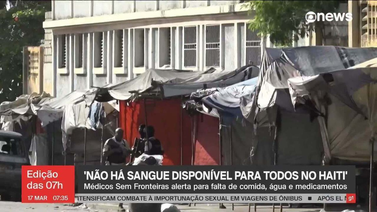 Em meio a conflitos com gangues, Haiti sofre com falta de alimentos, medicamentos e sangue