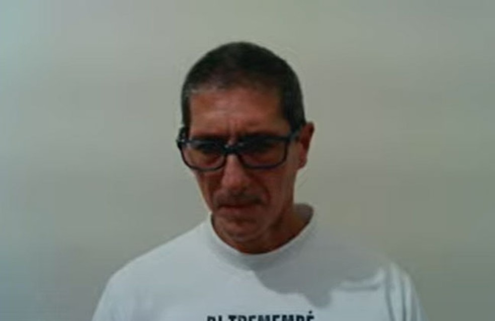 Ronnie Lessa, assassino confesso de Marielle Franco, fala ao júri — Foto: Reprodução