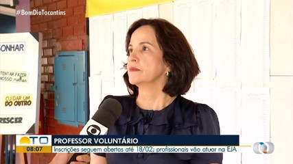 Prazo de inscrições para seleção de professores voluntários da EJA vão até 18 de fevereiro