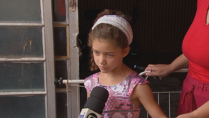 Menina atacada por pitbull tentou salvar irmão em Buri