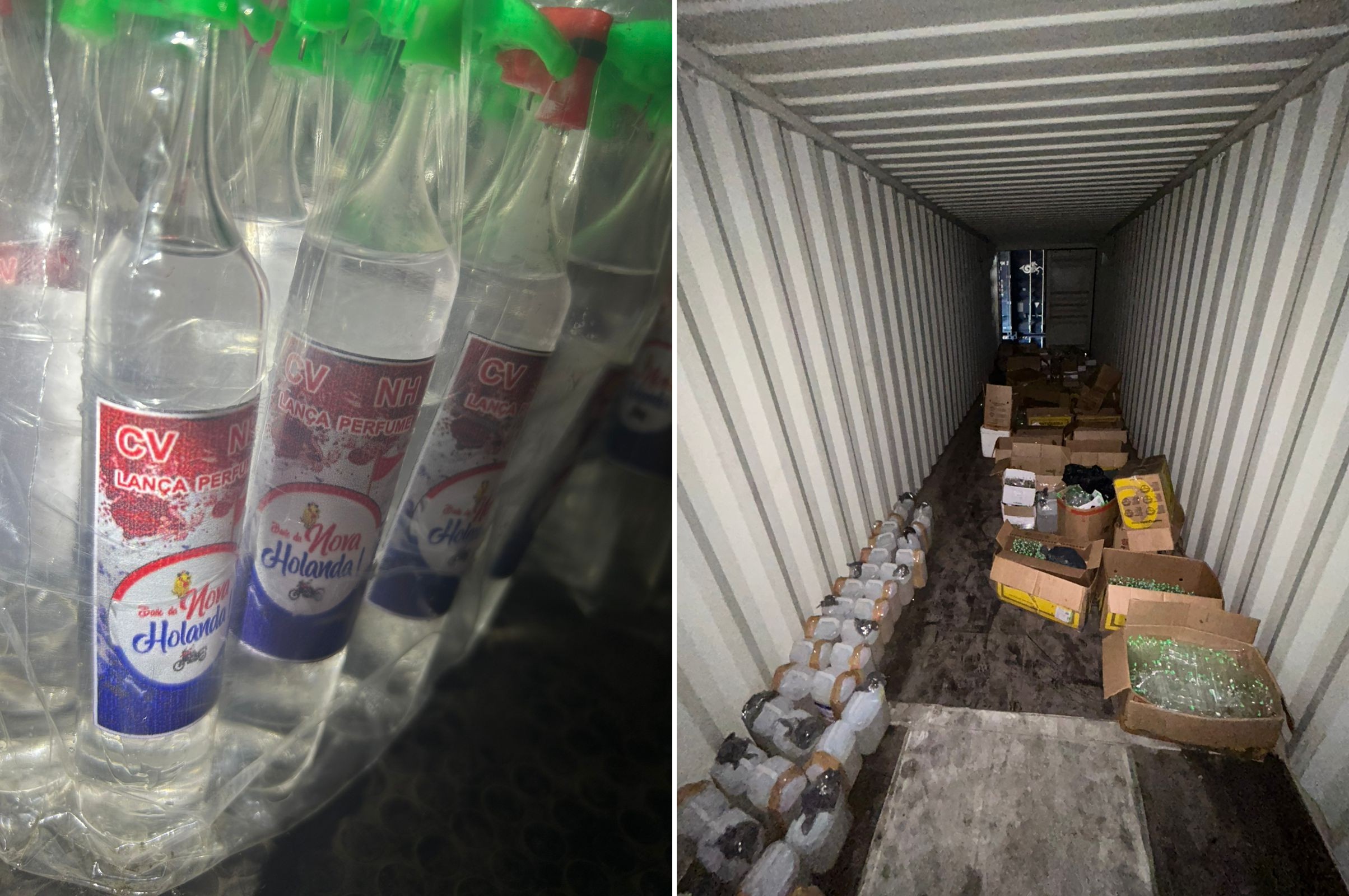 PM encontra carga de lança-perfume em contêiner na Maré