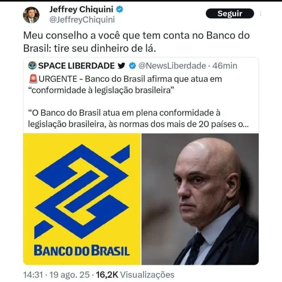 Advogado Chiquini diz que estava falando sobre investimentos em ações — Foto: Reprodução/Palver via BBC