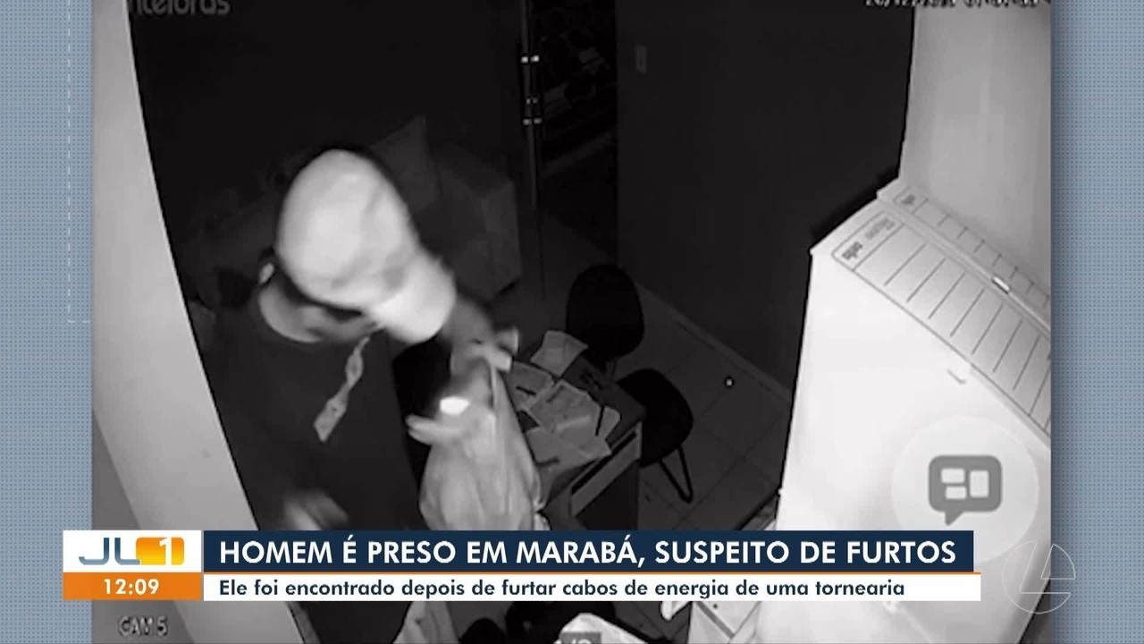 Homem é preso suspeito de furtar cabos e equipamentos de comércios em Marabá, no Pará