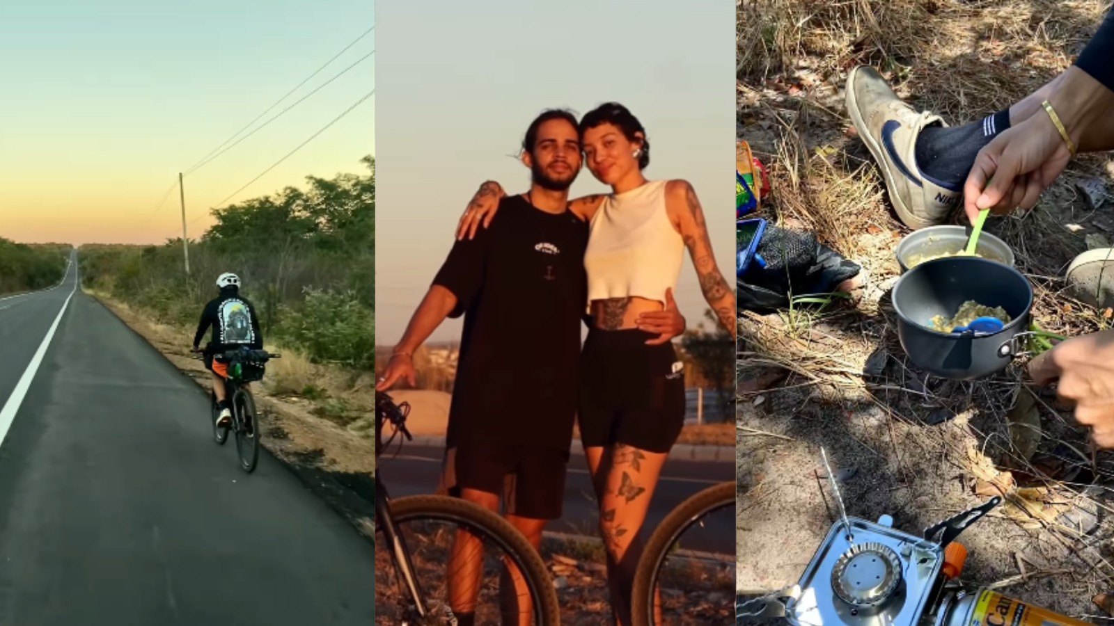 Casal do PI pedala rumo ao 'fim do mundo' em jornada de 8 mil km: 'o caminho faz parte da conquista'