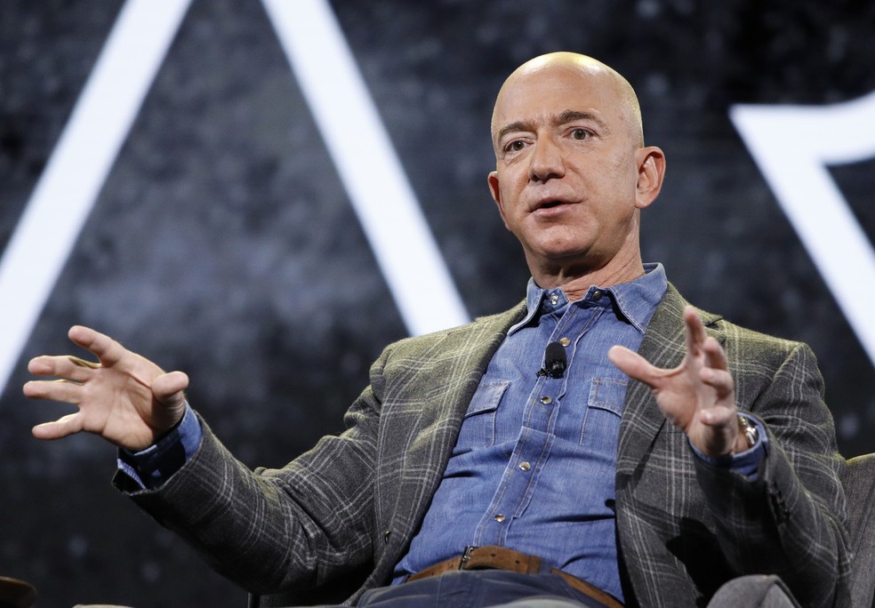 Jeff Bezos, fundador da Amazon, em 6 de junho de 2019. — Foto: AP Photo/John Locher