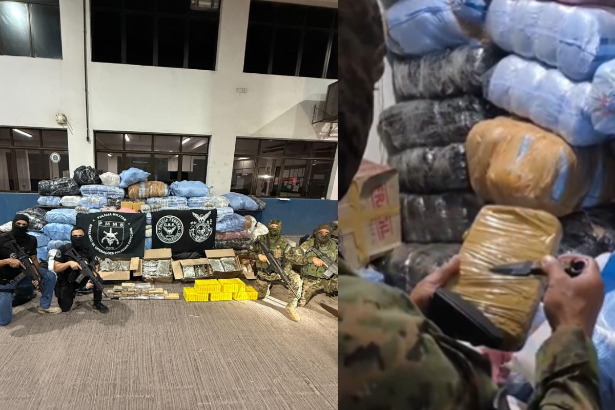 Abordagem a casal leva polícia a imóvel com 1,3 tonelada de drogas escondidas em MS