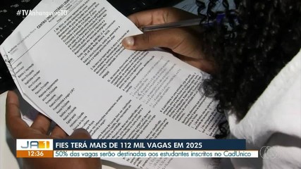 Fies oferta mais de 112 mil novas vagas em 2025
