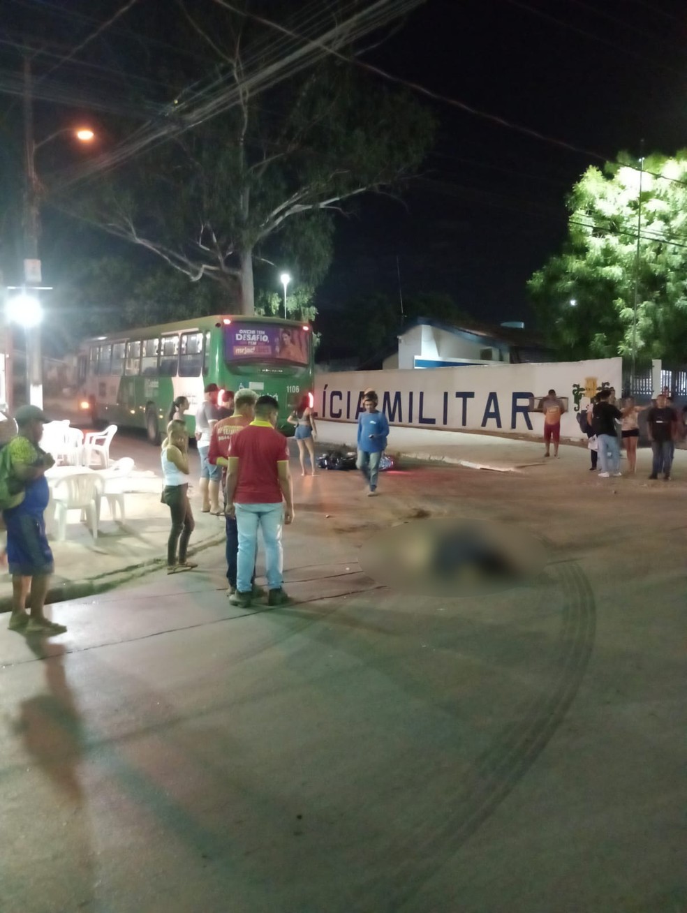 Acidente aconteceu no Bairro Jardim Vitória, em Cuiabá — Foto: Reprodução