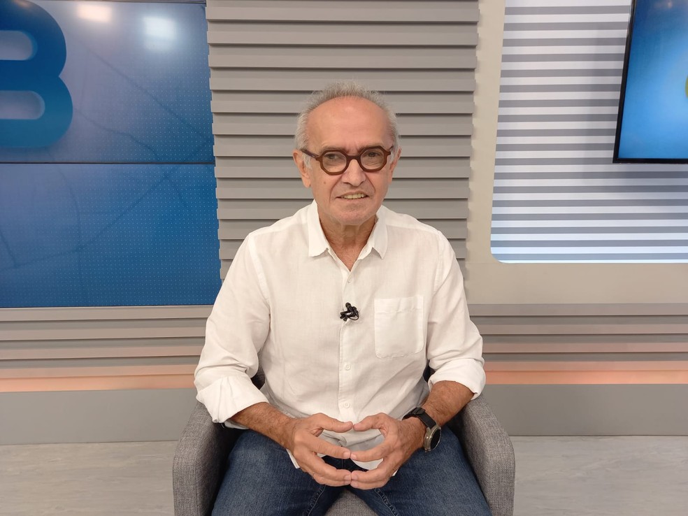 Prefeito de João Pessoa, Cícero Lucena (PP), em entrevista à TV Cabo Branco, em 2020 — Foto: Angélica Nunes/Arquivo Pessoal