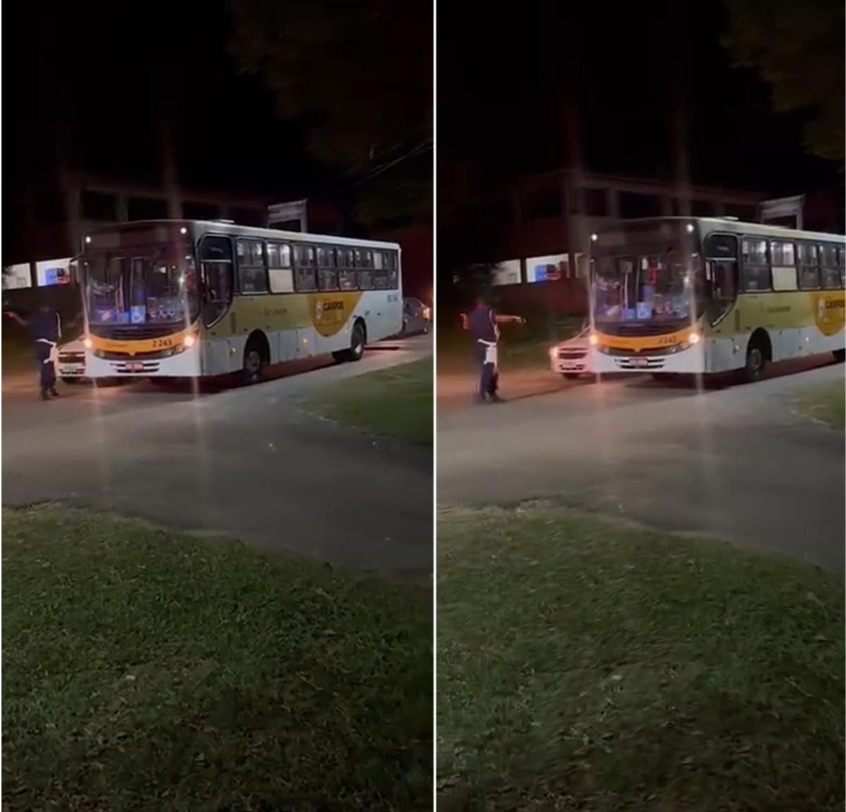 Ônibus são escoltados após protesto por falta de transporte em Campos