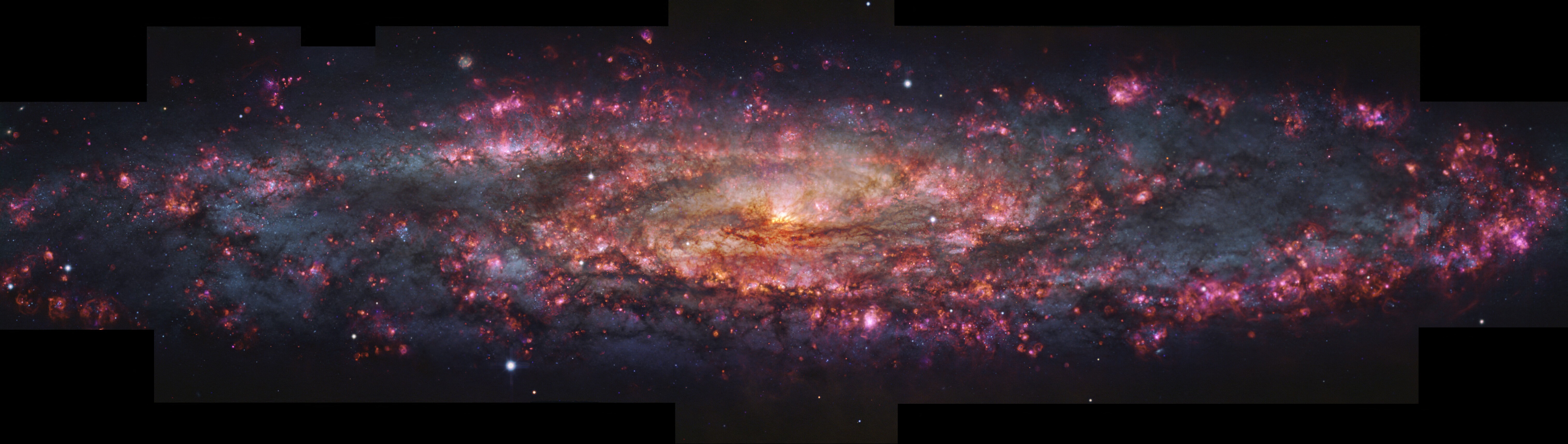 Galáxia a 11 mi de anos-luz é mapeada em detalhe por astrônomos do Observatório Europeu do Sul