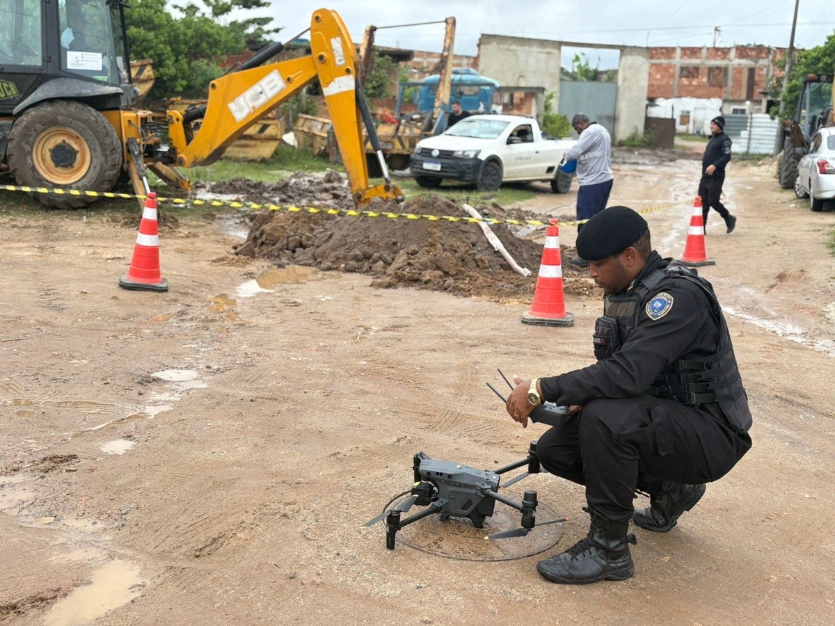 Drones ajudam a flagrar furto de água em Cabo Frio