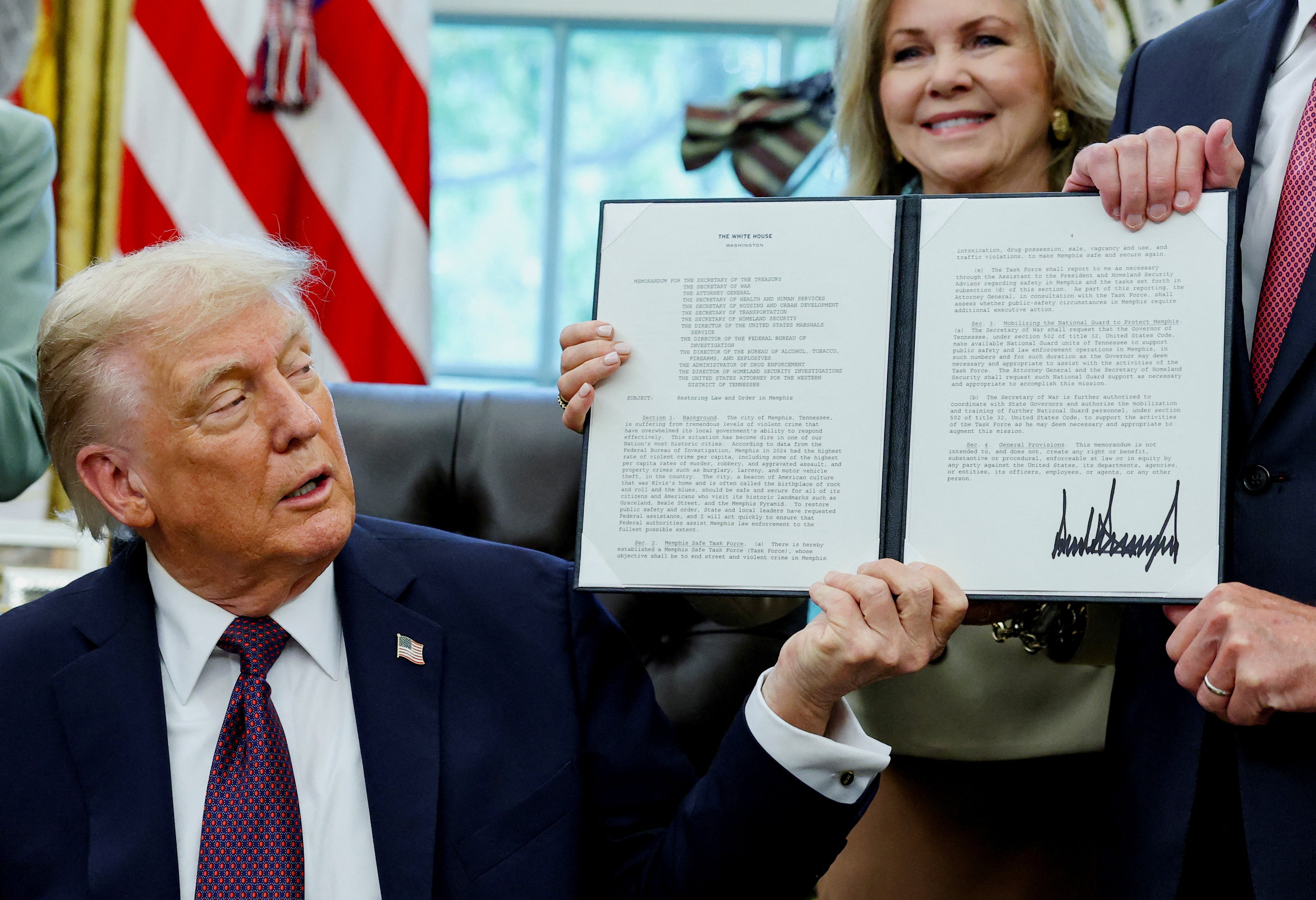 Trump anuncia envio de tropas da Guarda Nacional a Memphis, cidade governada por partido adversário