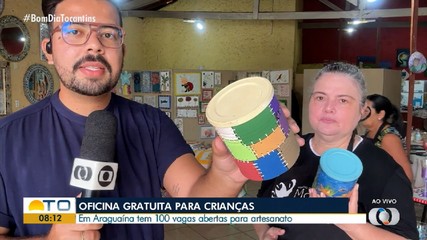 Oficina de artesanato abre inscrições para crianças em Araguaína