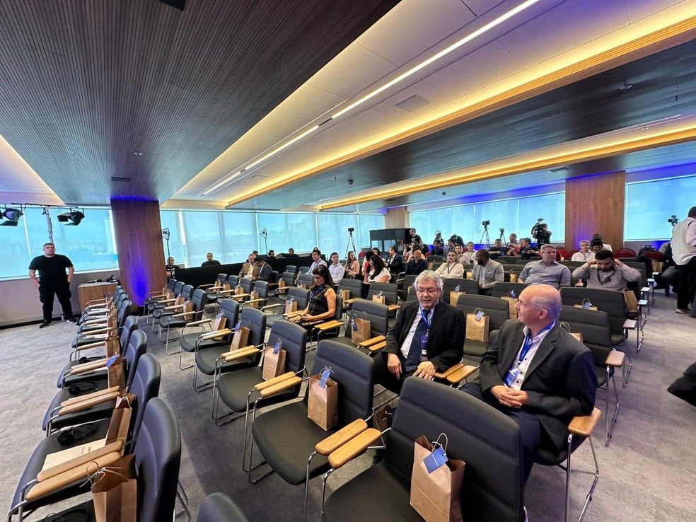 Boeing inaugura centro avançado de engenharia em São José dos Campos, SP. — Foto: André Rosa/TV Vanguarda