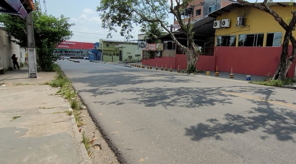 Local da morte do servidor do TCE-AM em Manaus — Foto: Rede Amazônica