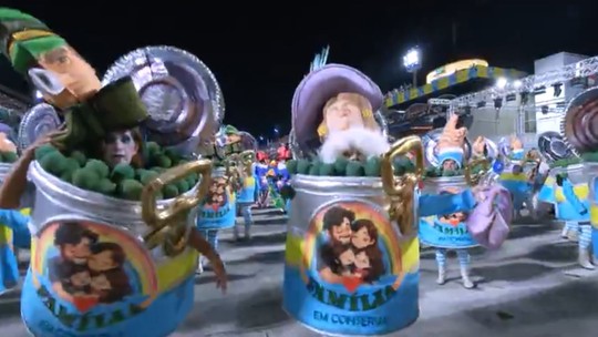 Aliados de Lula divergem sobre impactos de desfile com 'famílias em conserva' - Foto: (Reprodução/TV Globo)