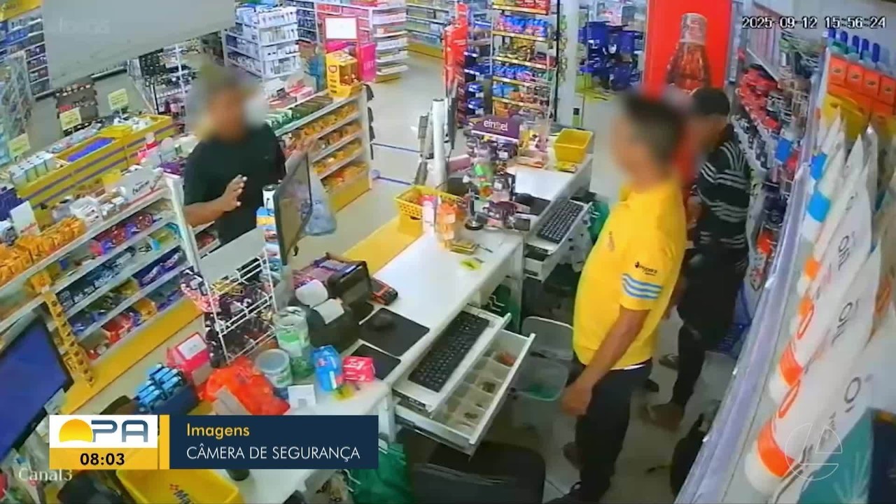 Farmácia é alvo de assalto no bairro do Parque Verde, em Belém