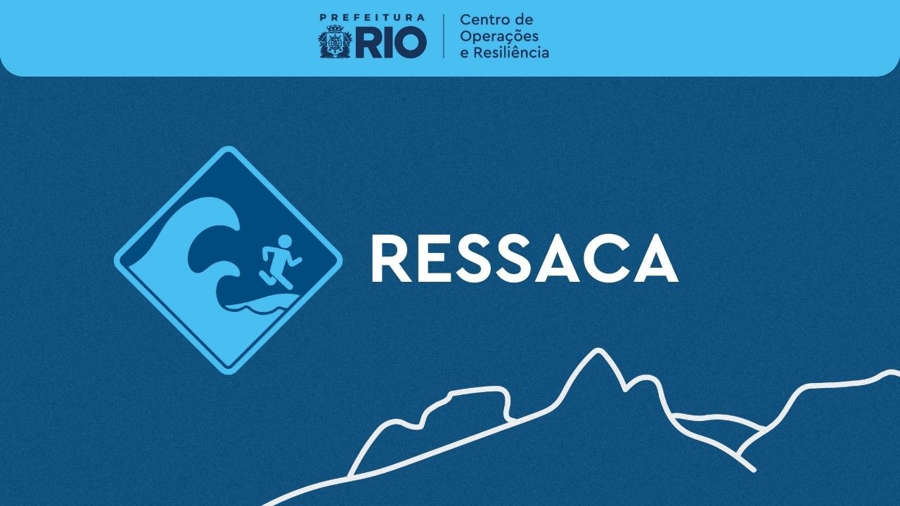 Rio tem alerta de ressaca com ondas até 2,5m