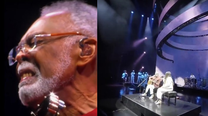 Vídeo: Gilberto e Preta Gil foram às lágrimas ao dividir o palco pela última vez 