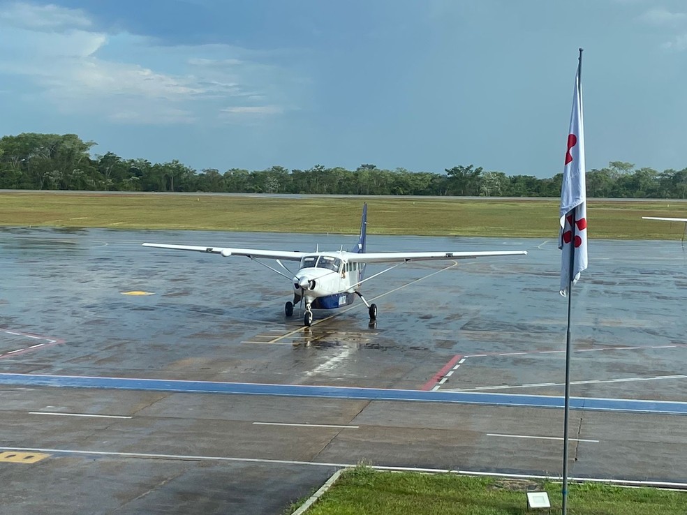 Táxi-aéreo é muito usado na região Norte  — Foto: Richard Lauriano/Rede Amazônica Acre